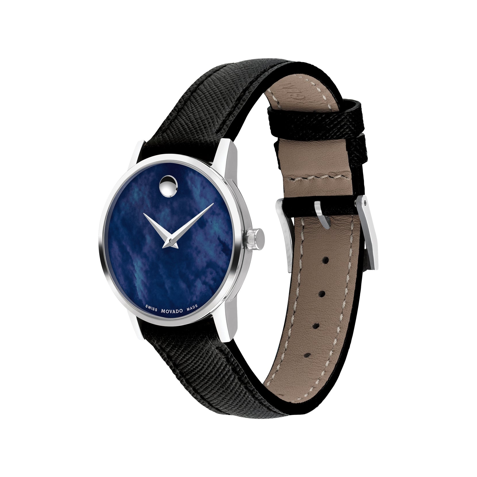 Movado Movado Museum Classic Quartz Blue Mother of Pearl Dial Ladies Watch 0607422