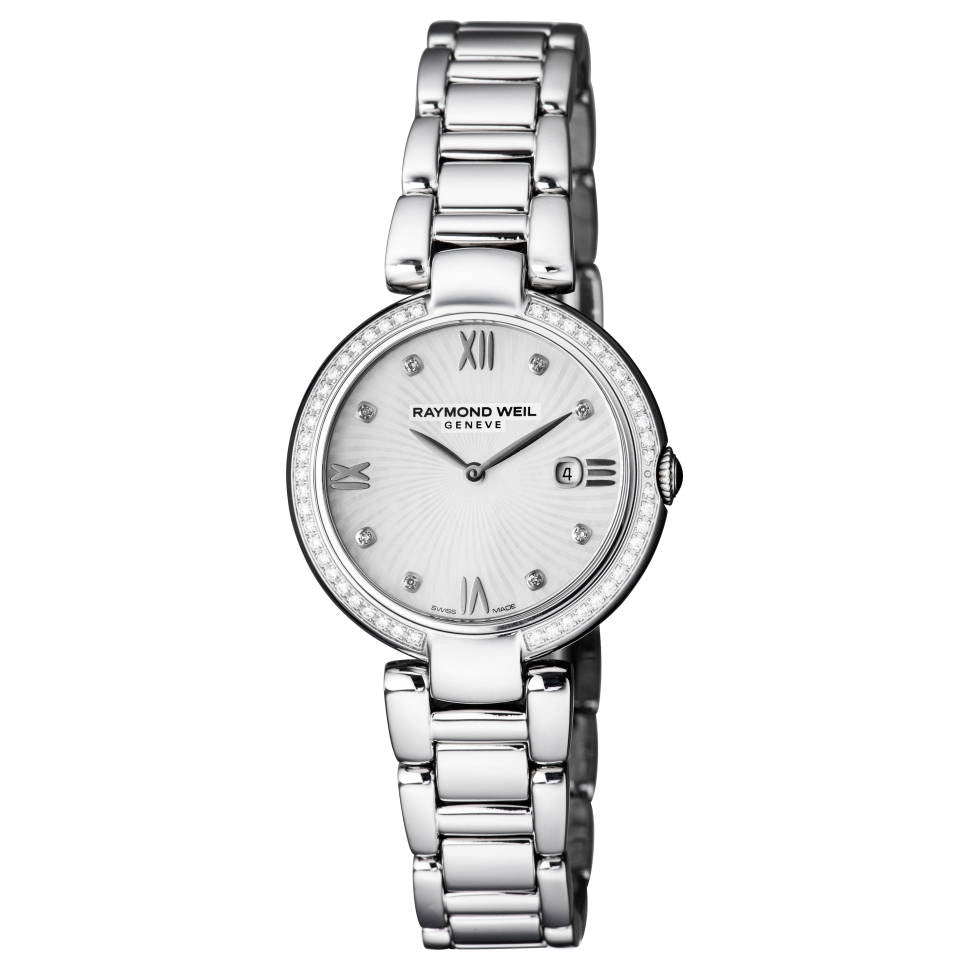 Raymond Weil Shine Quartz White Mother of Pearl Dial Ladies Watch 1600-STS-00995