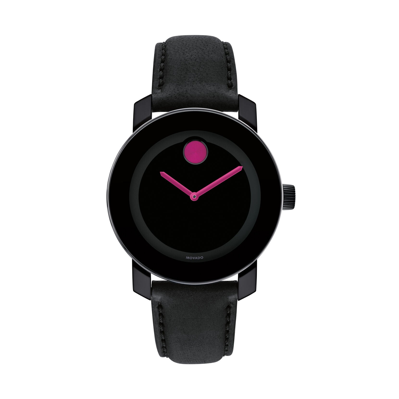 Movado Bold Quartz Black and Pink Accents Dial Ladies Watch 3600482