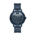 Movado Bold Evolution Quartz Blue (Frosted Texture) (Waterfall Crystals) Dial Ladies Watch 3600706