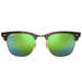 Ray-Ban Clubmaster Flash Lenses Green Flash Square Unisex Sunglasses RB3016 114519 51