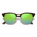 Ray-Ban Ray-Ban Clubmaster Flash Lenses Green Flash Square Unisex Sunglasses RB3016 114519 51