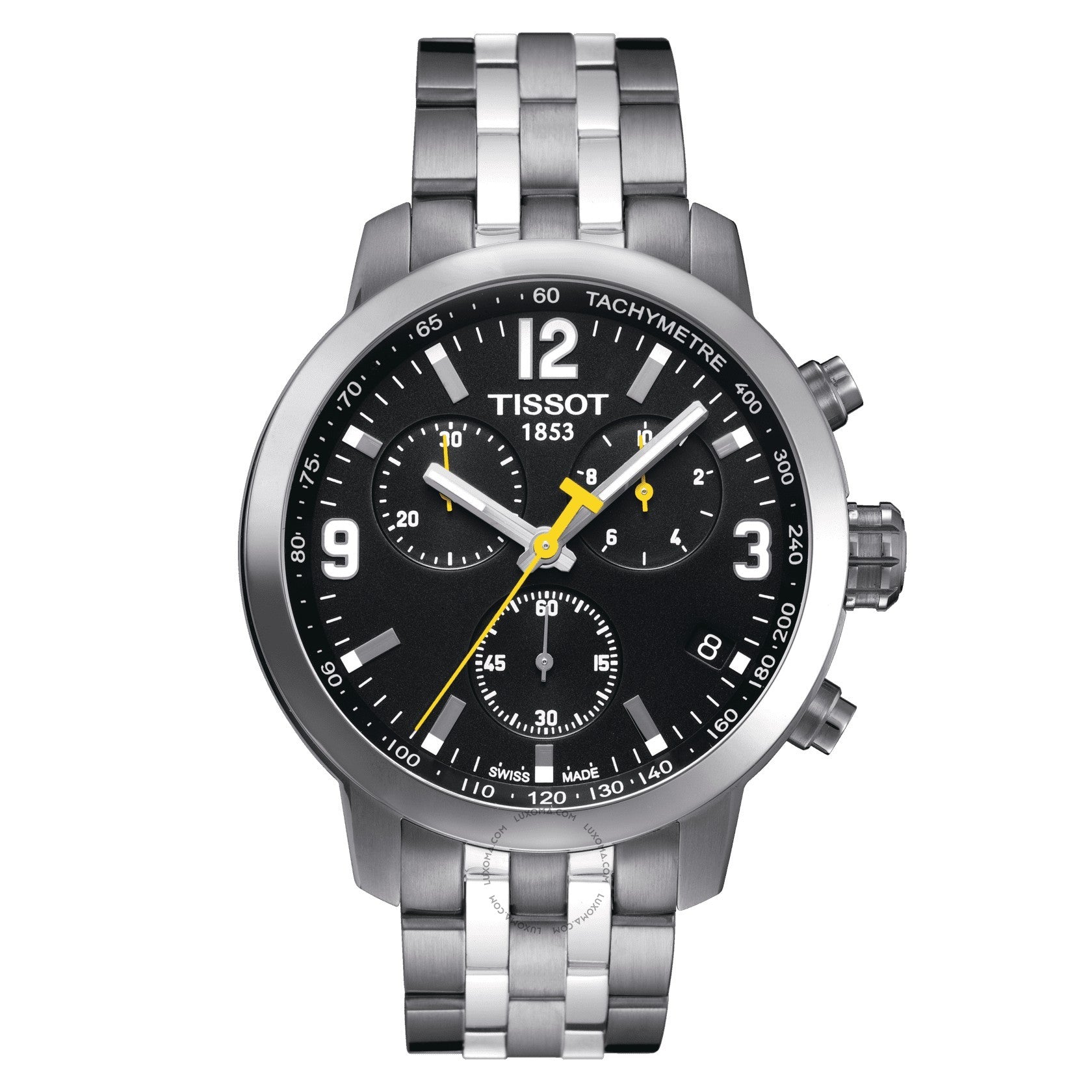 Tissot PRC 200 Chronograph Black Dial Men's Watch T055.417.11.057.00