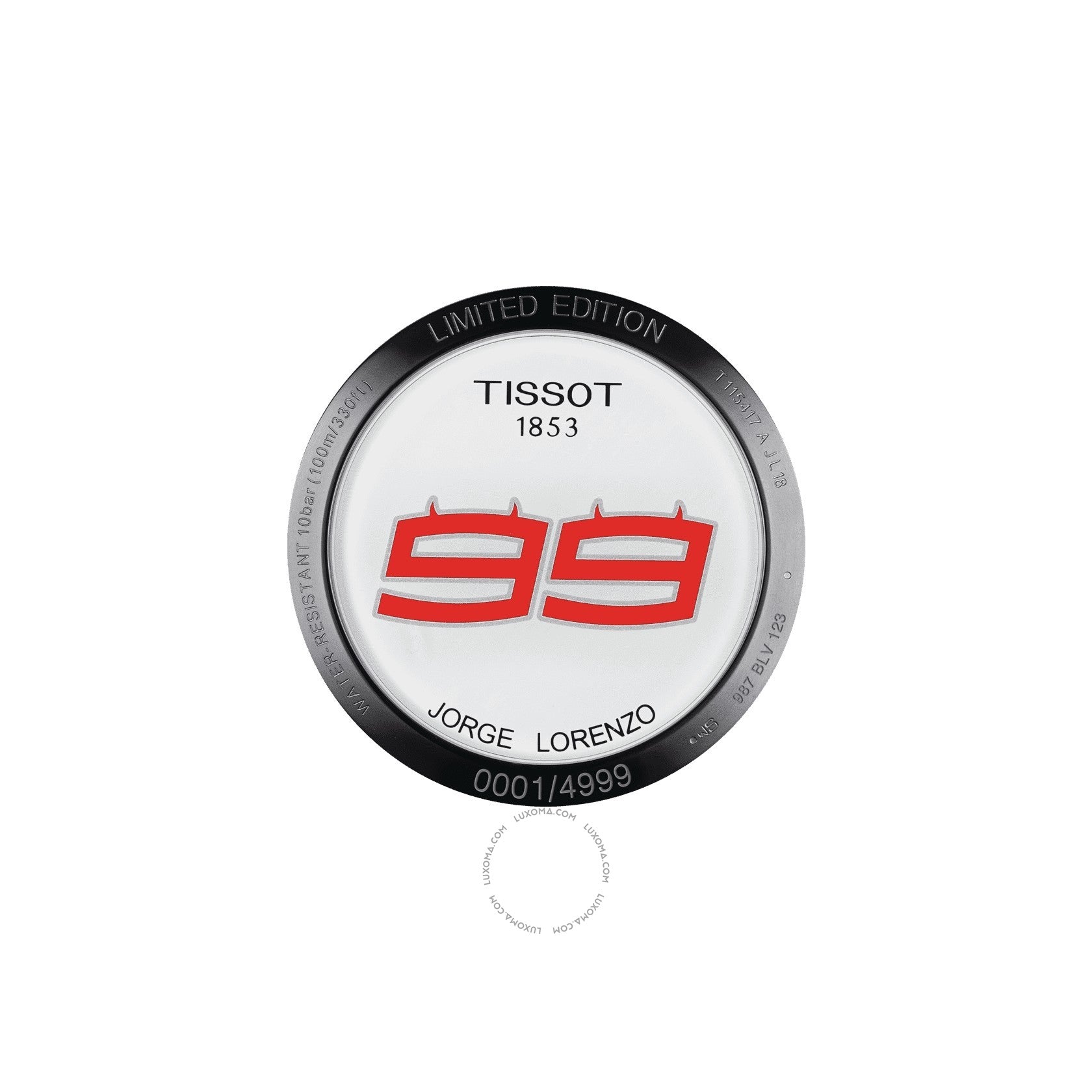 Tissot Tissot T-Race Jorge Lorenzo 2018 Chronograph Anthracite Dial Men's Watch T115.417.37.061.01