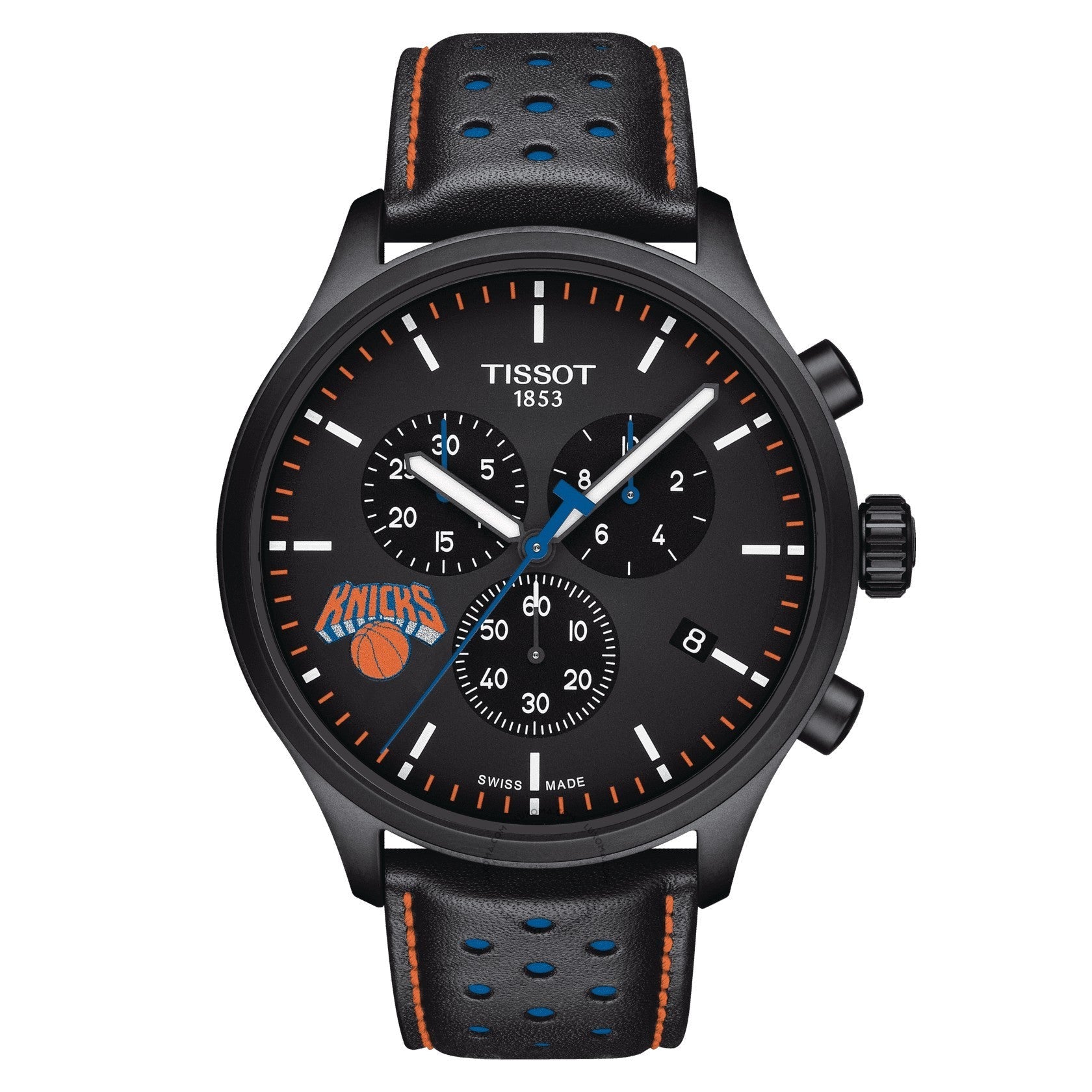 Tissot NBA Teams Special New York Knicks Chronograph Black (New York Knick Logo) Dial Men's Watch T116.617.36.051.05